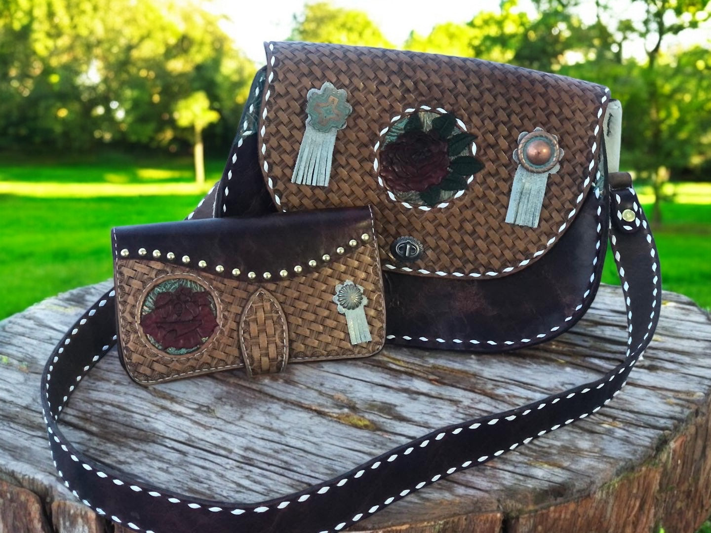 Western Purse and Wallet Set
