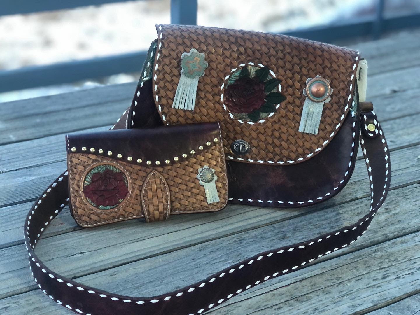 Western Purse and Wallet Set