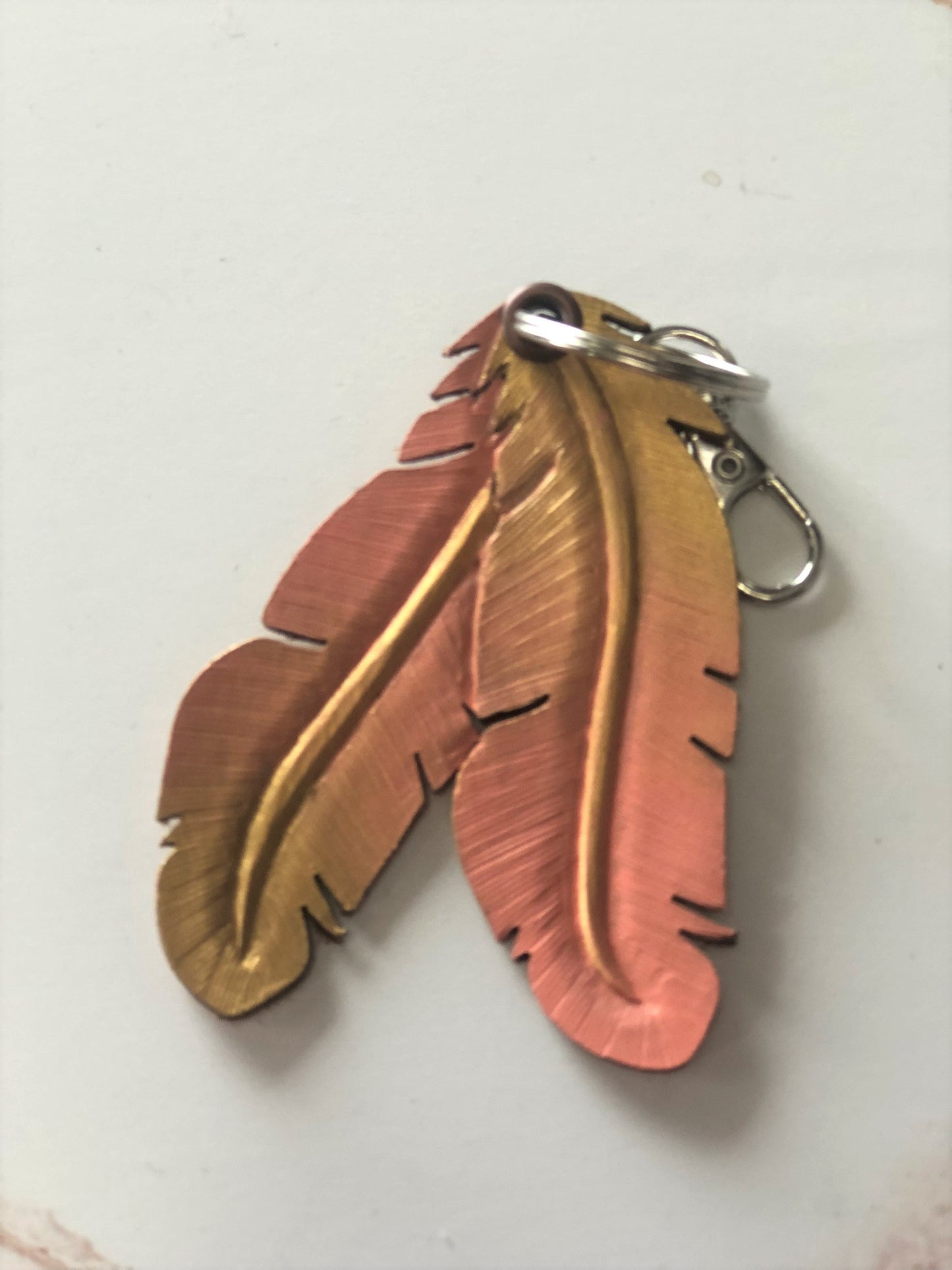 Cowgirl Boots Accessories | Painted Gold/Salmon Western Leather | Cowgirl Bachelorette Earrings, bracelet and keychain