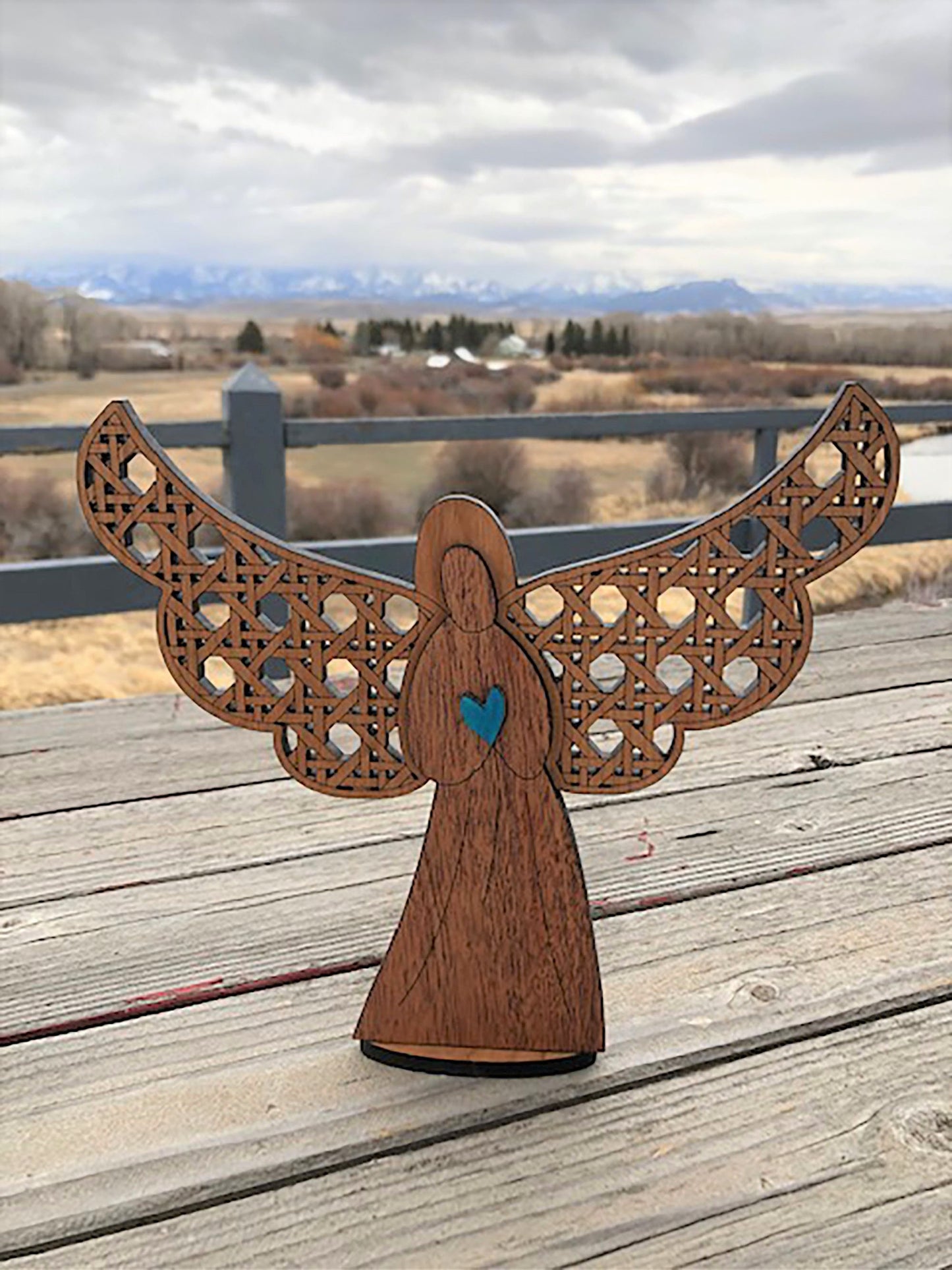 Angel Mom Figurine | Mom Memorial Loss of Mother Gift | Grammy Gift | Mother's Day Personalized Gift | Heart of Mother Angel