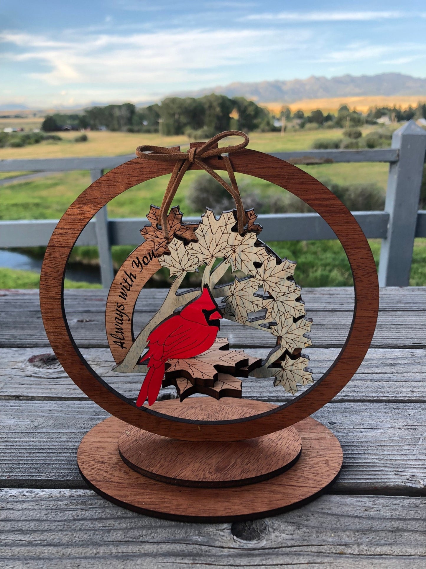 Customizable Ornament | Condolence Gift | Ornament for Loss | Ornament for Pet Loss gift | Cardinal Ornament | Butterfly Ornament with stand