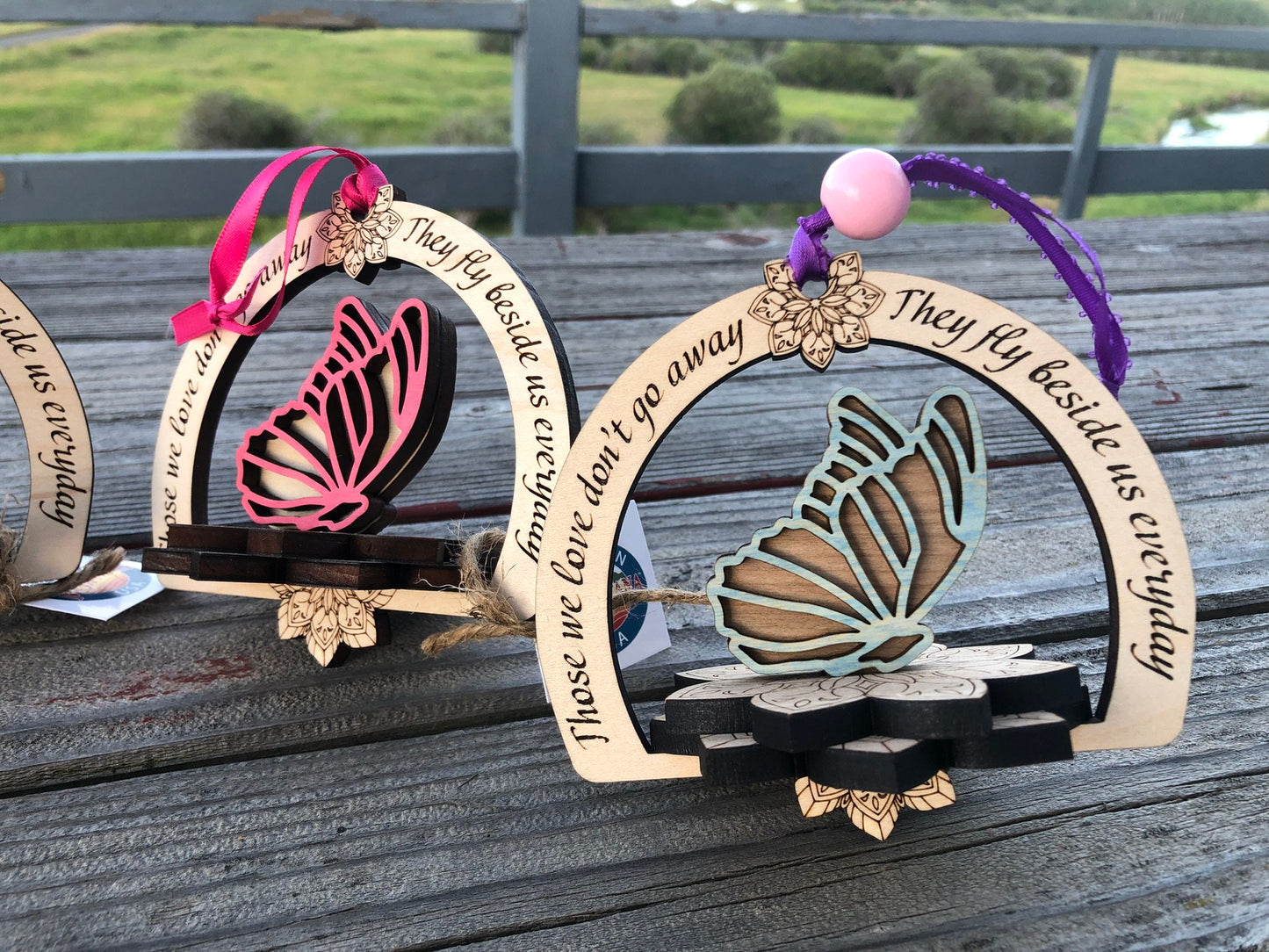 Customizable Ornament | Condolence Gift | Ornament for Loss | Ornament for Pet Loss gift | Cardinal Ornament | Butterfly Ornament with stand