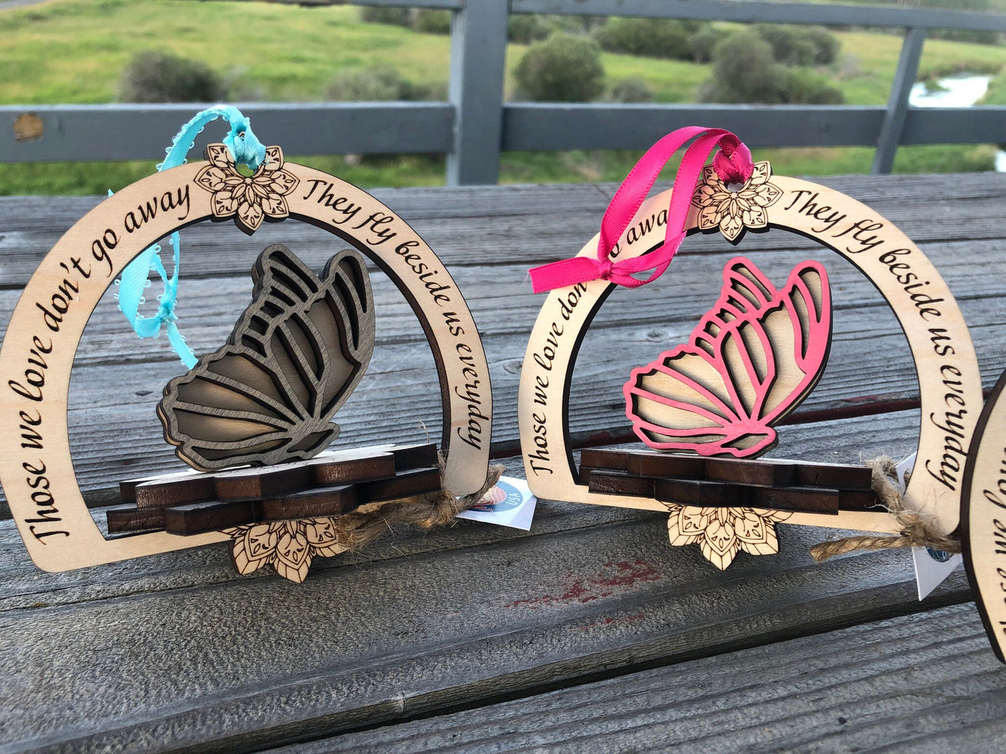Customizable Ornament | Condolence Gift | Ornament for Loss | Ornament for Pet Loss gift | Cardinal Ornament | Butterfly Ornament with stand