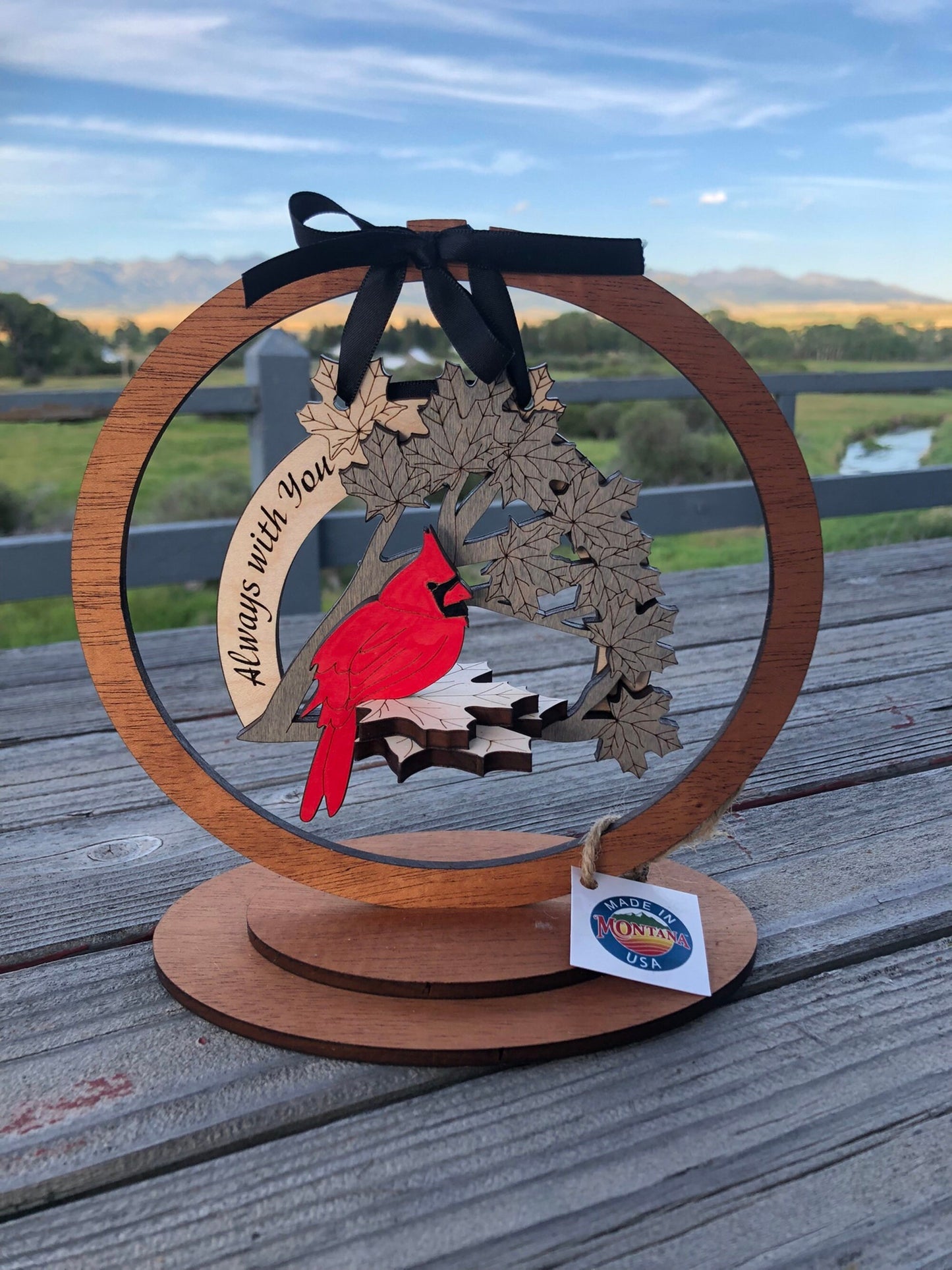 Customizable Ornament | Condolence Gift | Ornament for Loss | Ornament for Pet Loss gift | Cardinal Ornament | Butterfly Ornament with stand