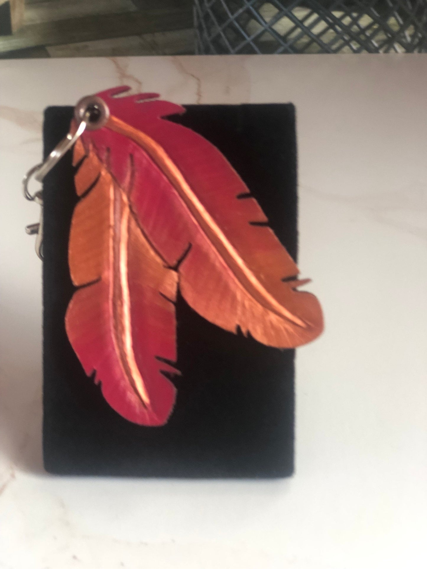 Western Leather Feather Earrings | Cowgirl Bachelorette Party Accessory