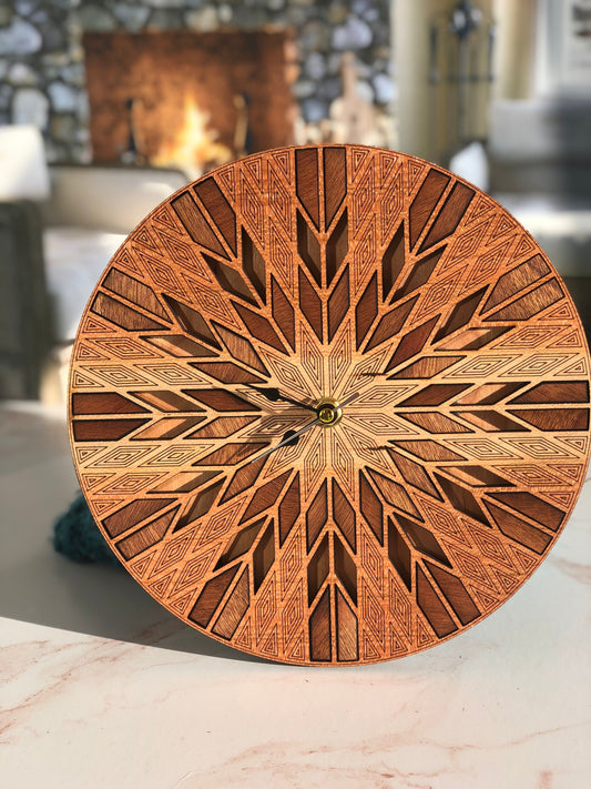 Wooden Wall Clock | Modern Wall Clock | Desk Clock