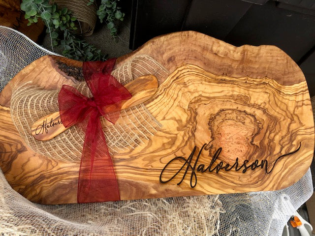 Personalized Housewarming Cutting Board | Bread Olive Board for Gifts | Real Estate Charcuterie Boards | Custom Boards and Coasters