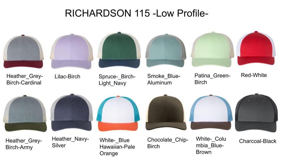 Hats with Custom Leather Patch | Veg Tan Genuine Leather Patch | Richardson Trucker Hat with Leatherette or Leather Patch