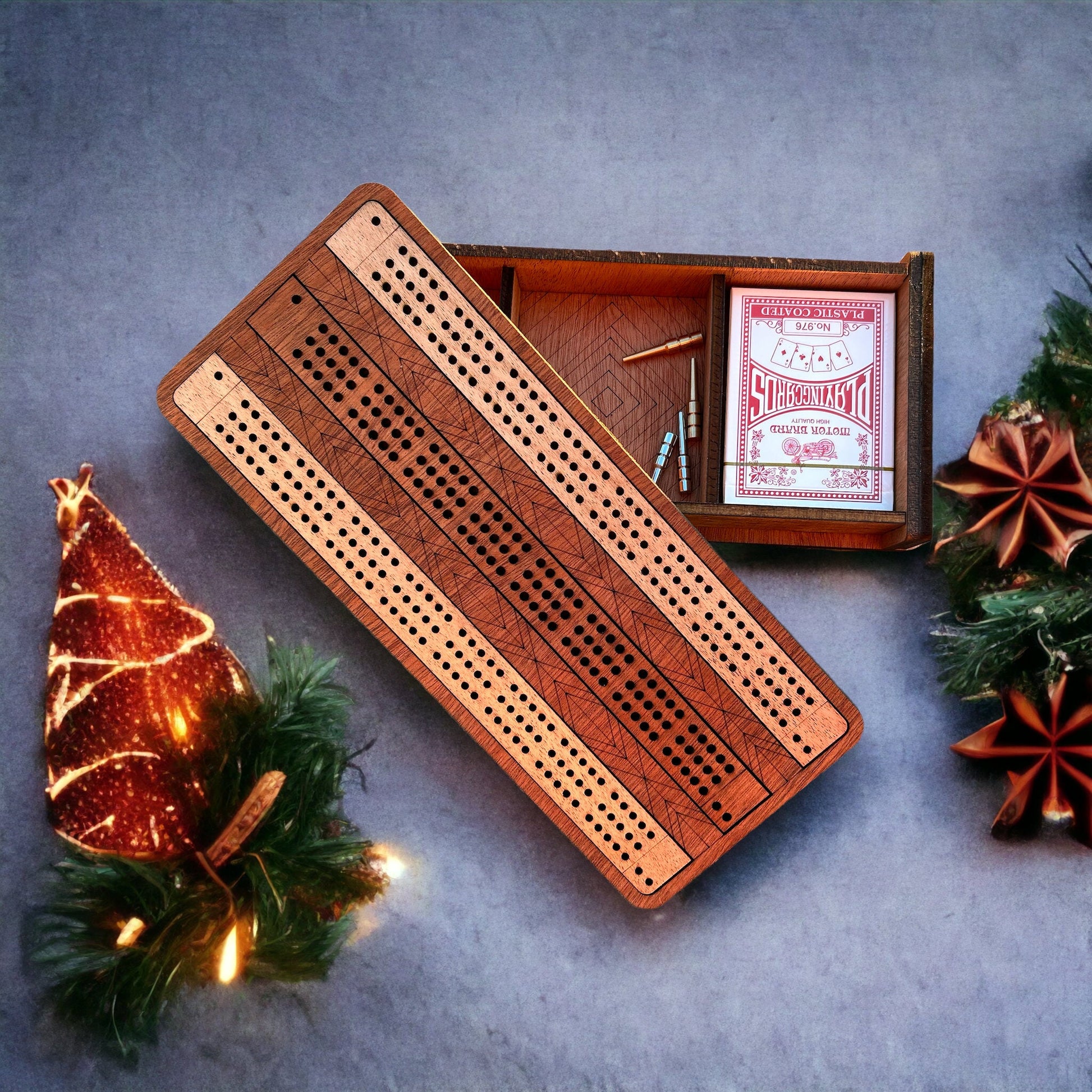 Cribbage Board | Custom Cribbage Board | Personalized Cribbage Game | Travel Cribbage Board | Cribbage box