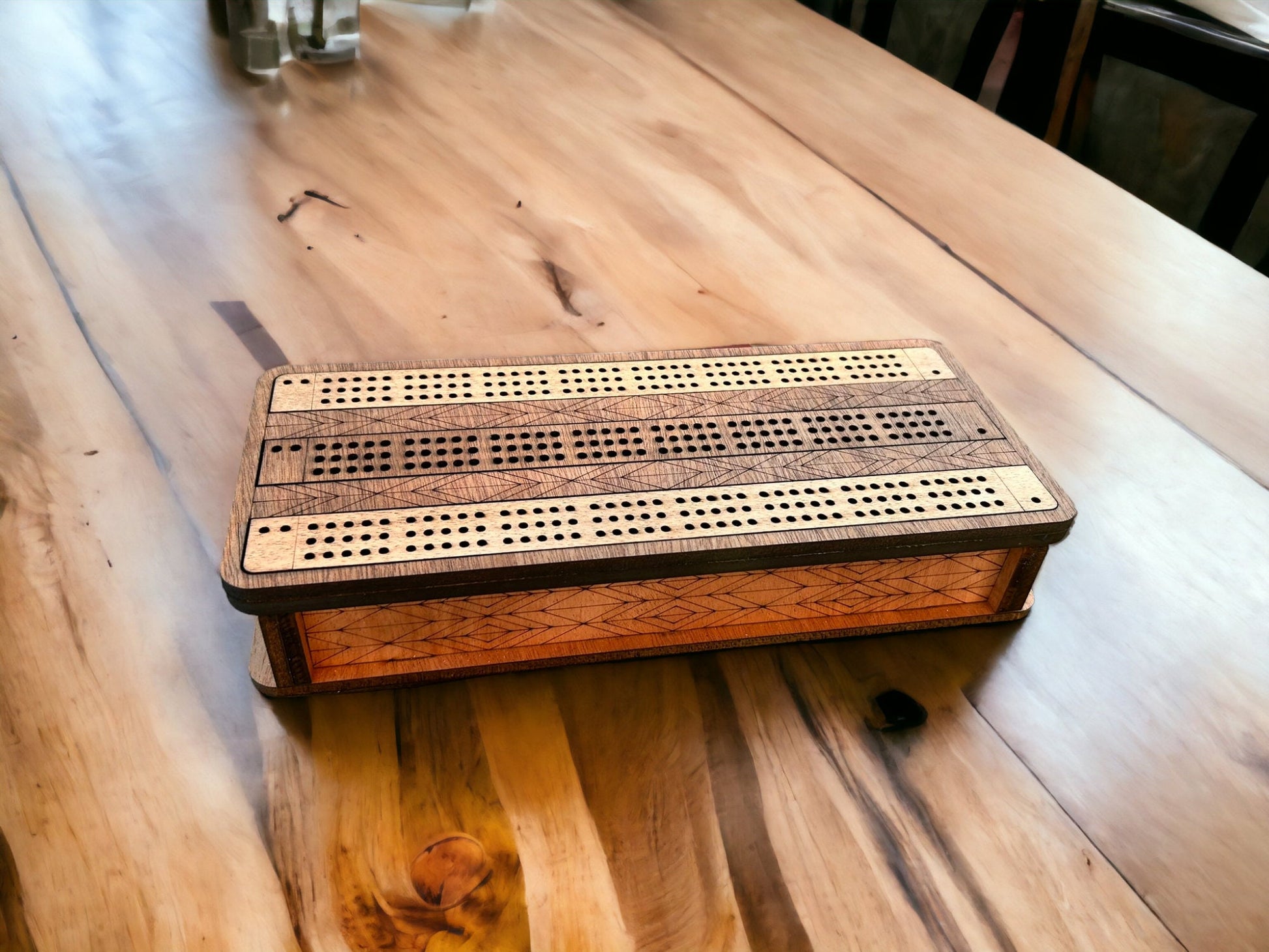 Cribbage Board | Custom Cribbage Board | Personalized Cribbage Game | Travel Cribbage Board | Cribbage box