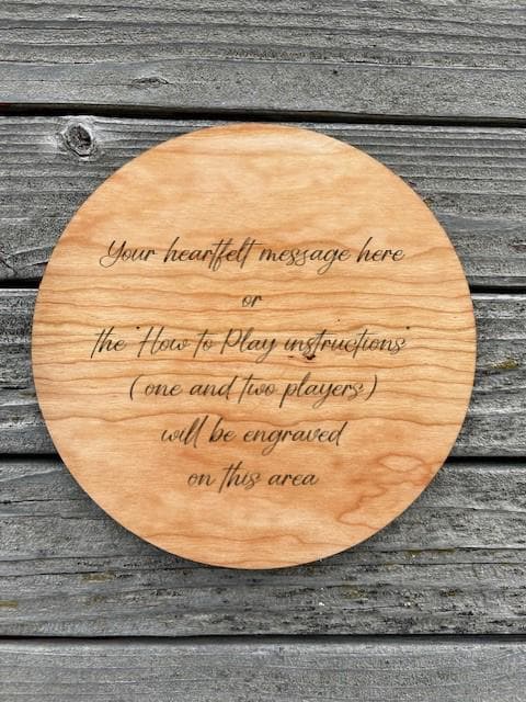 Personalized Wooden Marble Solitaire, Family Game Night Fun, Elegant Christmas Gift, Heirloom Gift for Couples