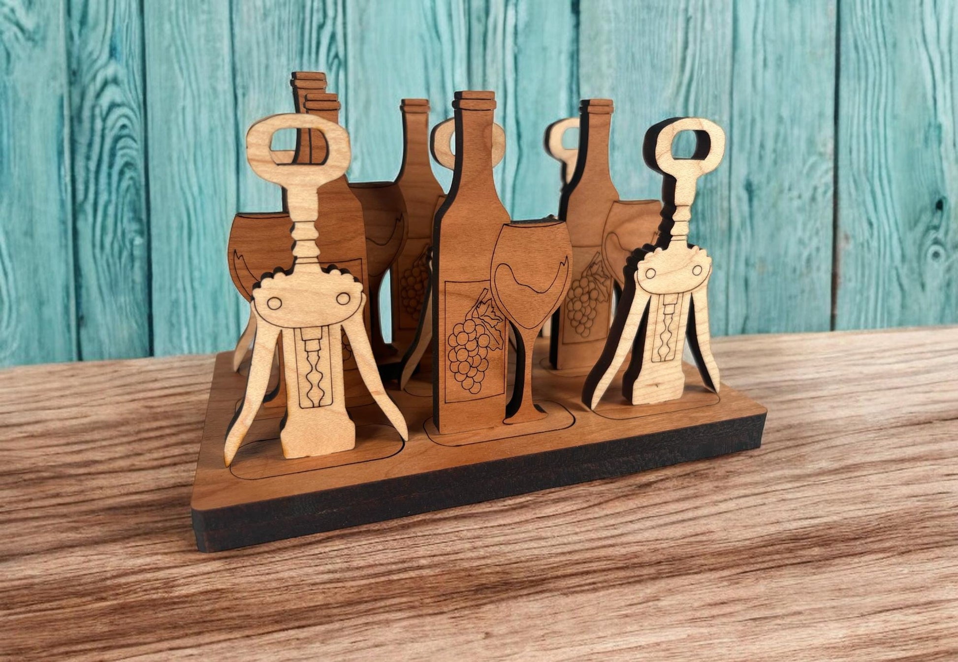 Three in a Row Game, Unique Tic Tac Toe Game, Personalized Wood Gift, Kids Christmas Present, Family Game Night Accessory