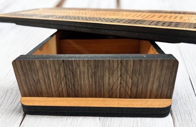 Cribbage Board | Custom Cribbage Board | Personalized Cribbage Game | Travel Cribbage Board | Cribbage box