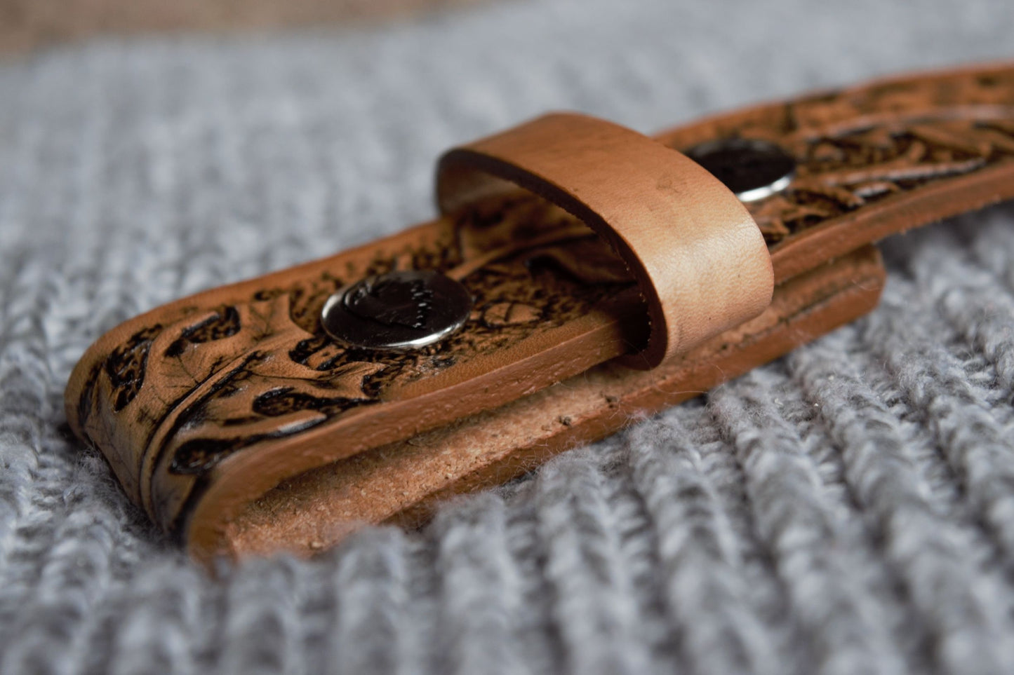 Hand tooled leather belt | Handmade Belt for women and for men