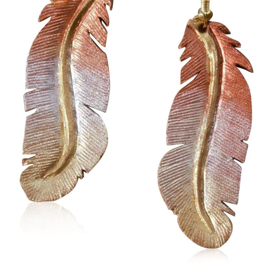 Western Leather Feather Earrings | Cowgirl Boots Accessories