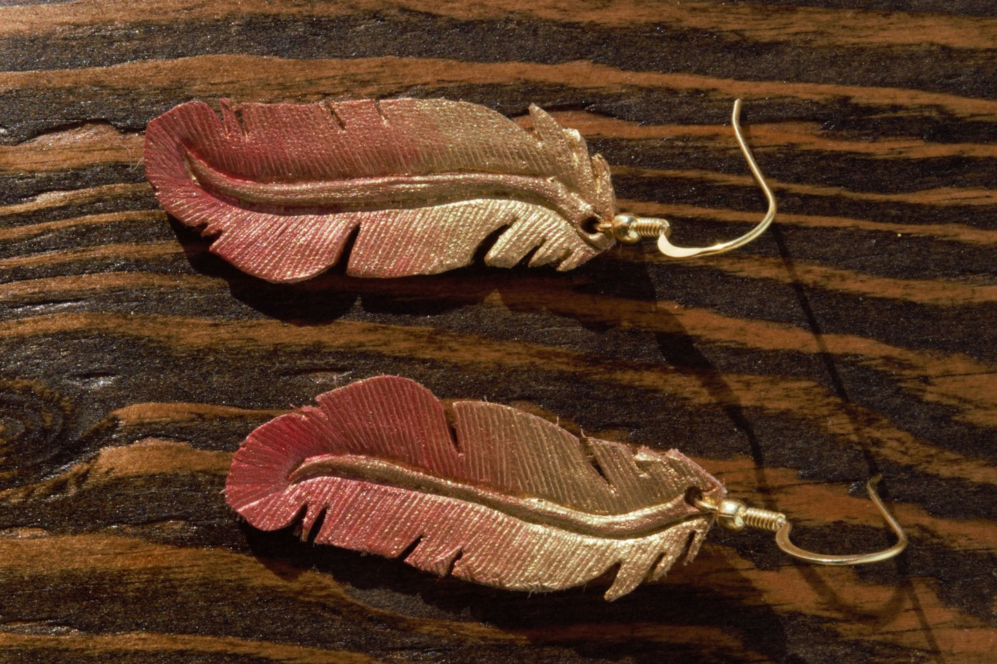 Western Leather Feather Earrings | Cowgirl Bachelorette Accessories