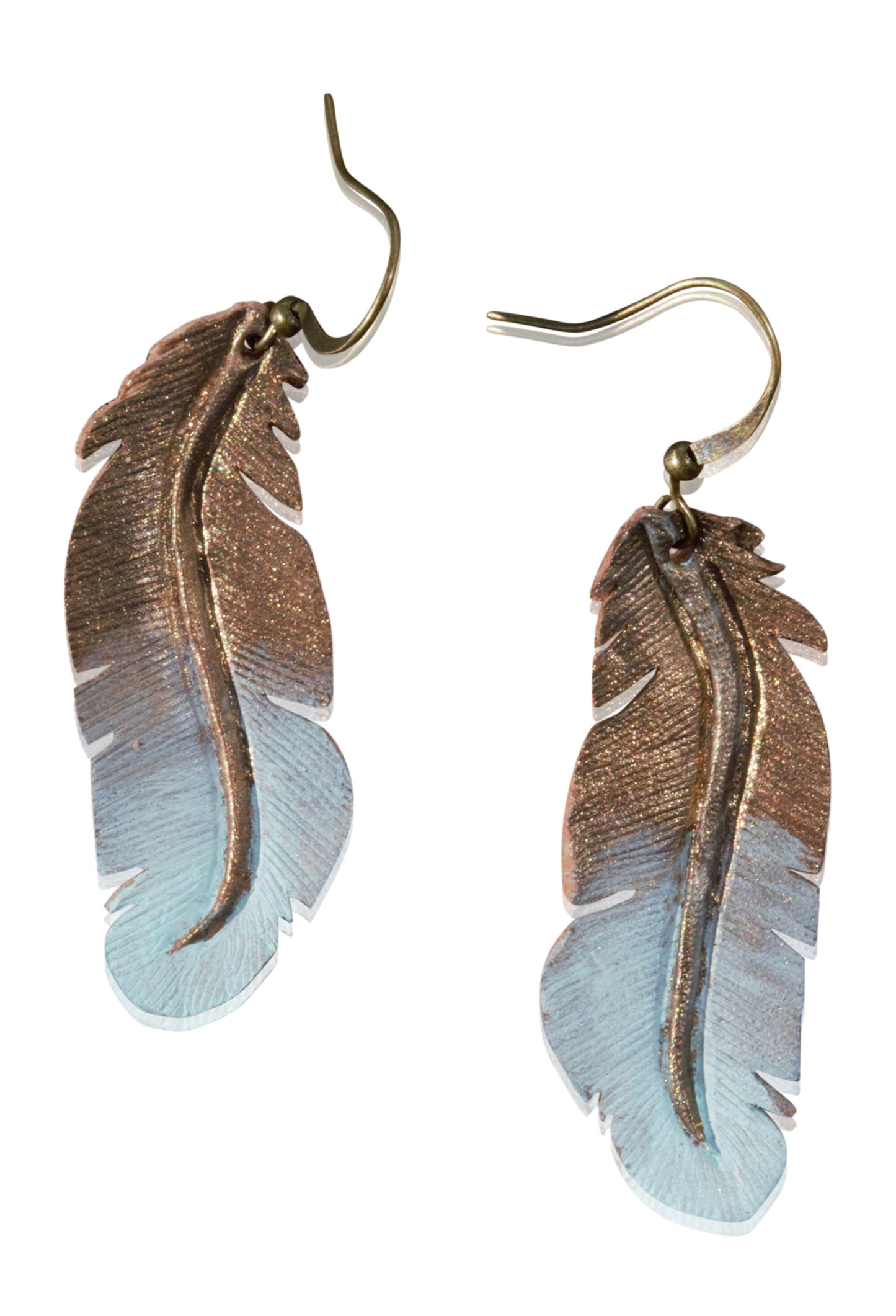 Western Leather Feather Earrings | Cowgirl Bachelorette Party Accessory