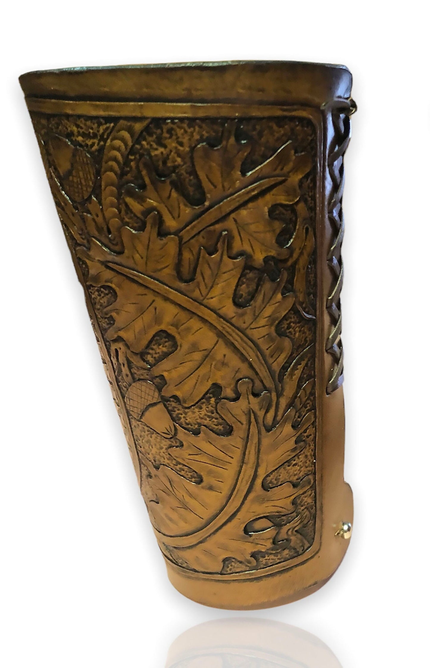 Tooled Leather Western Riding Cuffs