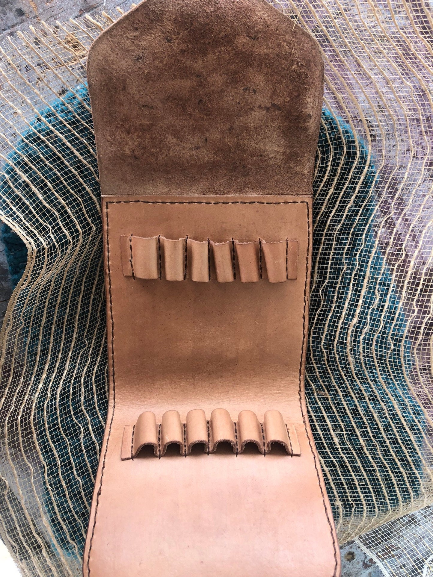 Hand Tooled Leather Bullet Belt Pouch | Cowgirl Boots Accessories