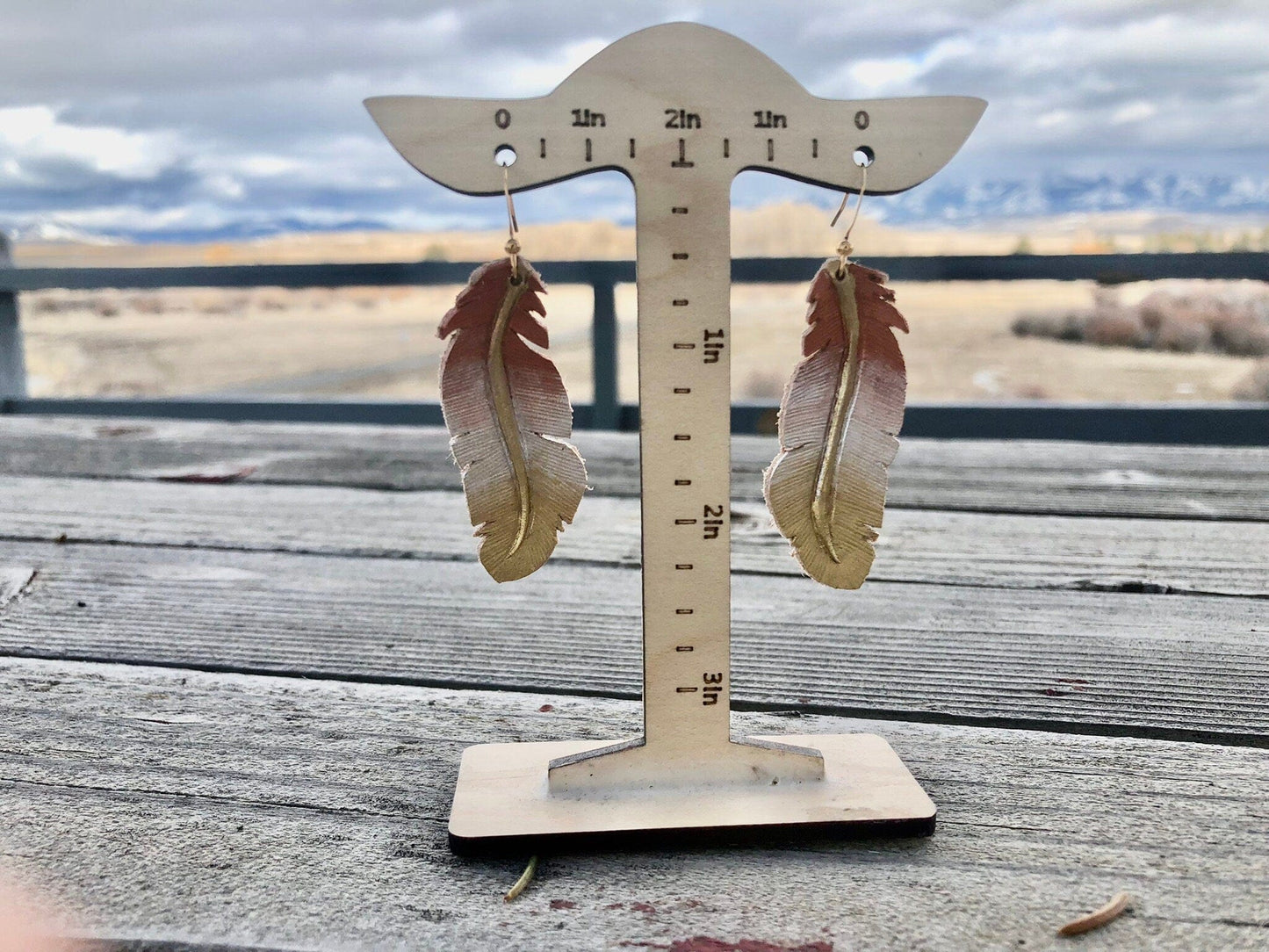 Western Leather Feather Earrings | Cowgirl Boots Accessories