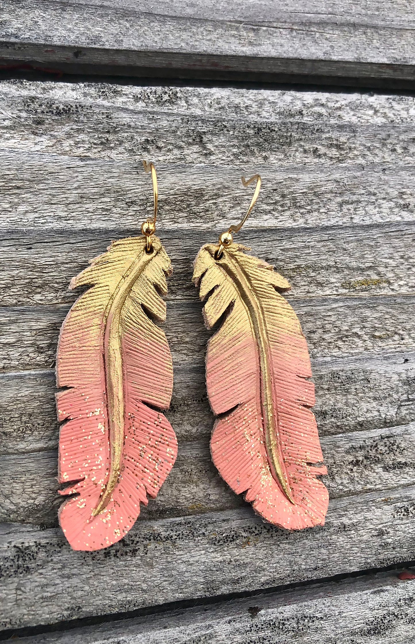 Cowgirl Boots Accessories | Western Leather Earrings with Gold | Cowgirl Bachelorette Earrings