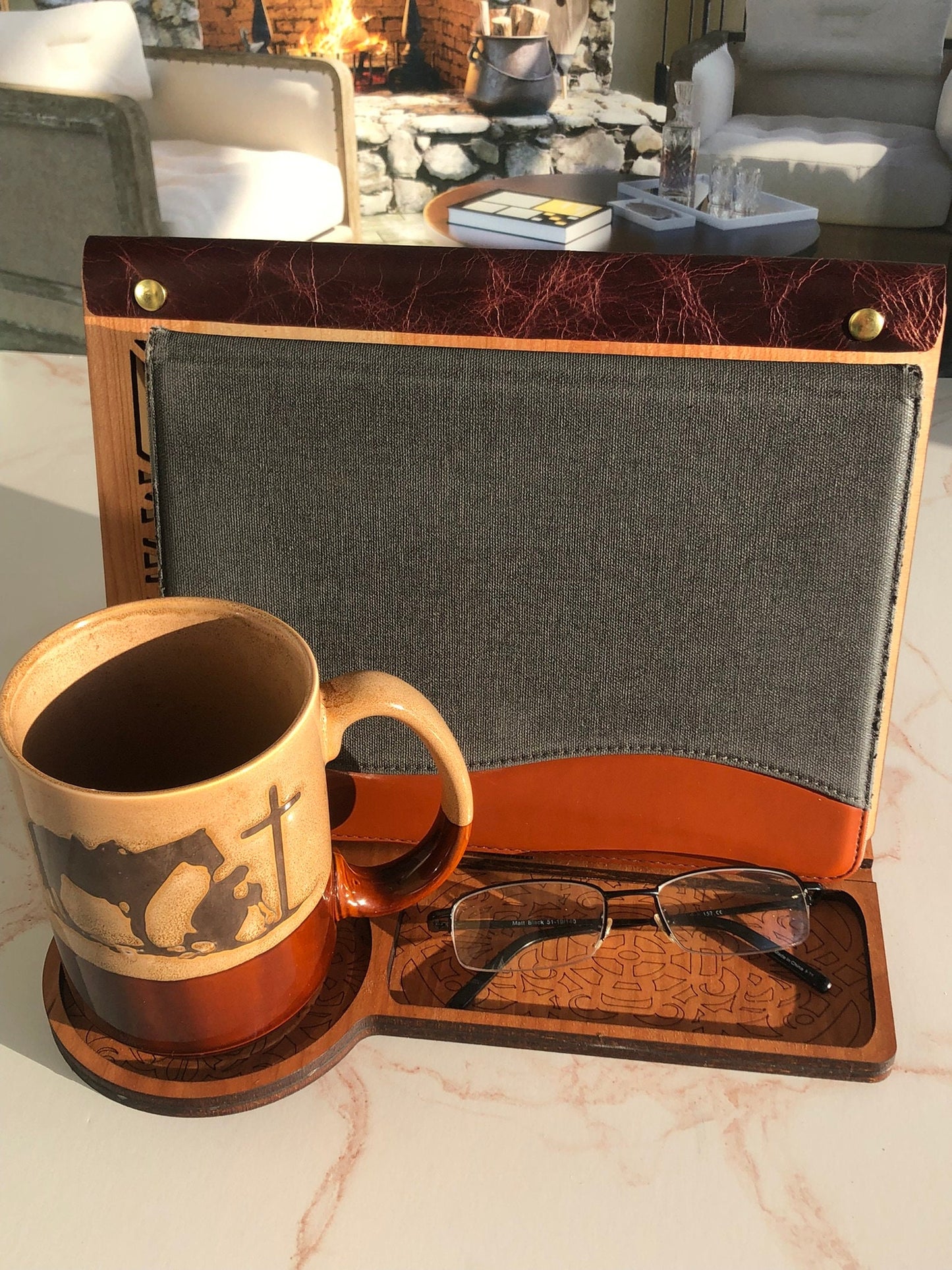 Book Nook | Book Valet Tray | Ipad Stand | Cookbook Holder | Book Holder