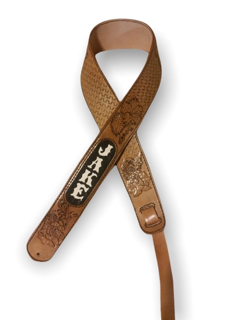 Custom Leather Guitar Strap: Personalized Acoustic & Electric Bass Strap