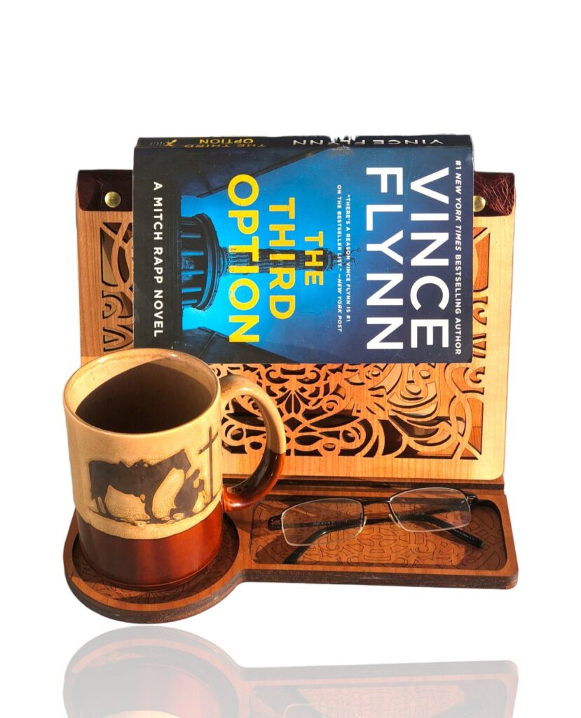Book Nook | Book Valet Tray | Tablet Stand | Cookbook Holder | Book Holder