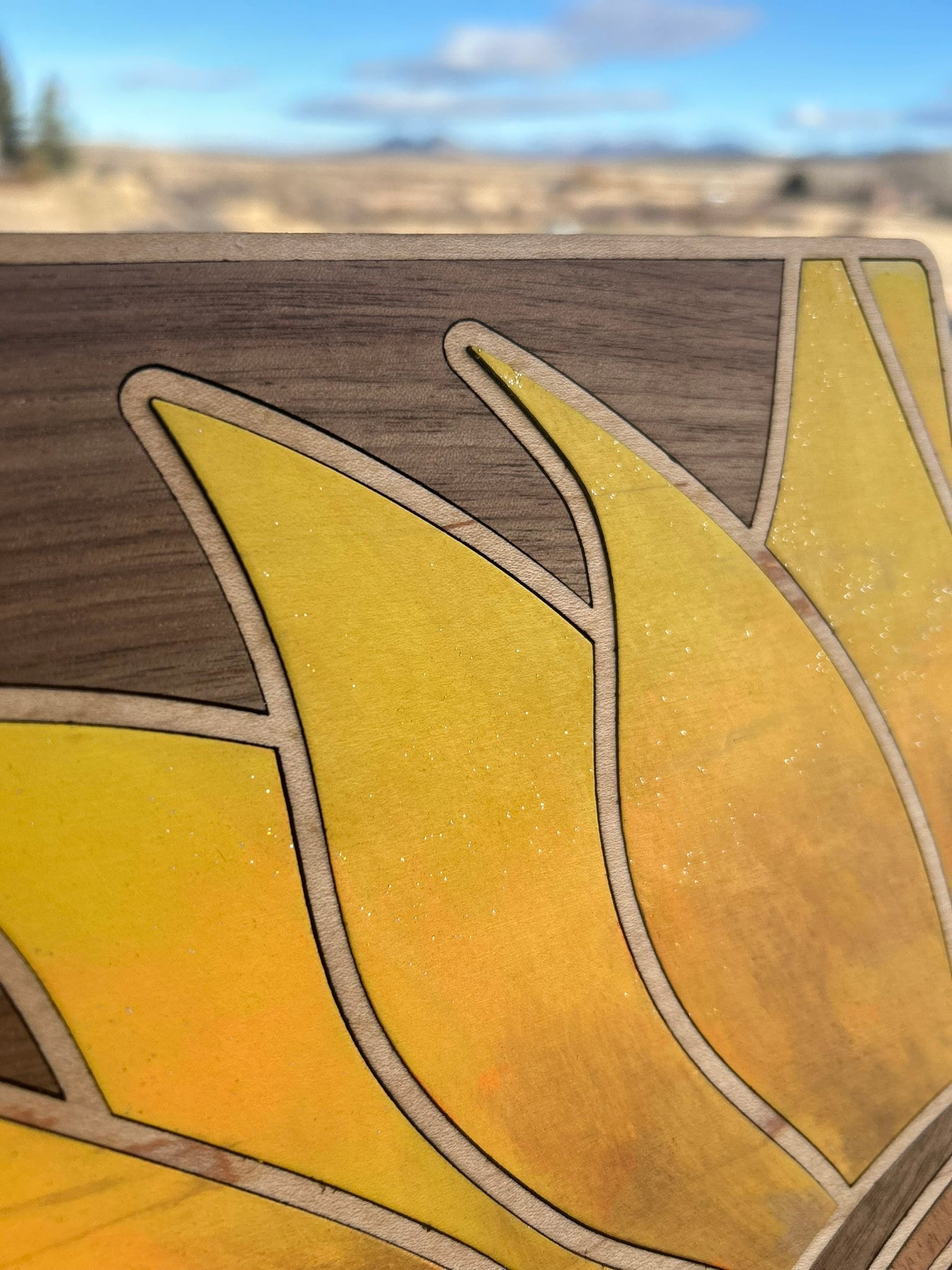 Customized Sunflower Wood Tablet Stand: Cookbook Holder - Image 10