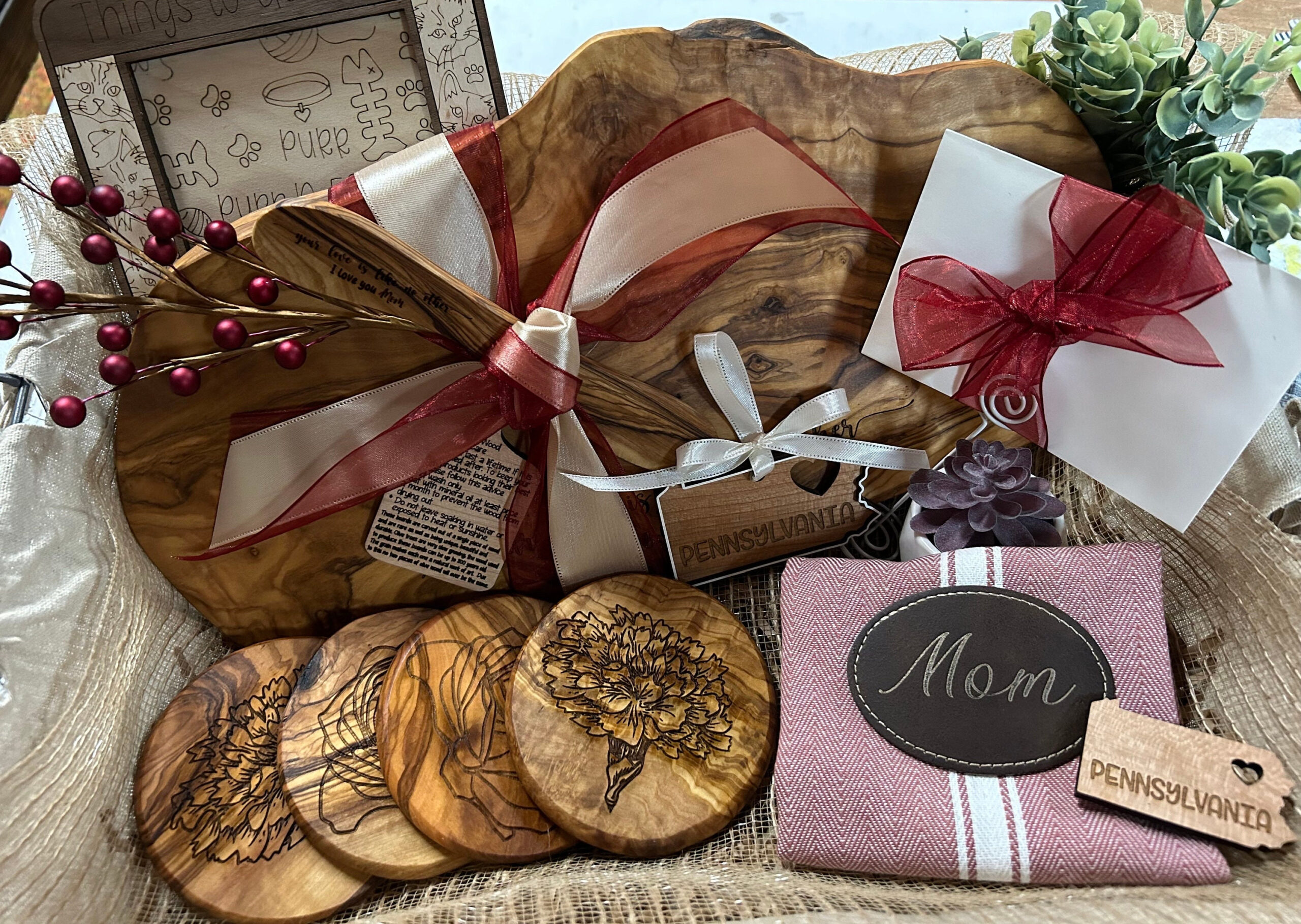Personalized Housewarming Gift Basket | Real Estate Charcuterie Boards | Closing Gifts | Custom Boards and Coasters