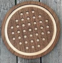 Personalized Wooden Marble Solitaire Game: Mandala Design, Heirloom Gift - Image 9