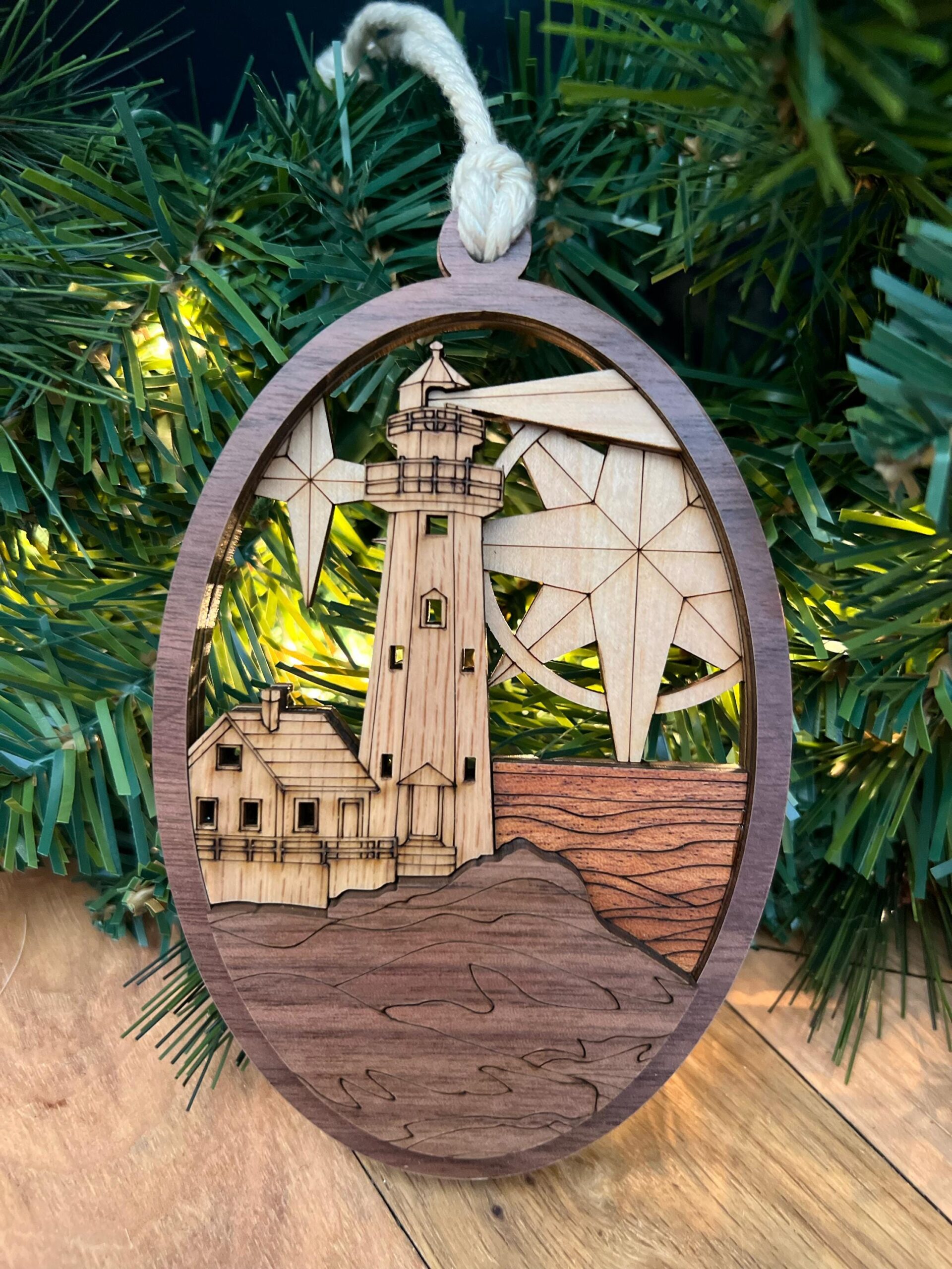 Handcrafted Wood Finish Christmas Ornament: Heirloom Keepsake - Image 10