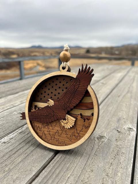 Handcrafted Wood Finish Christmas Ornament: Heirloom Keepsake - Image 5