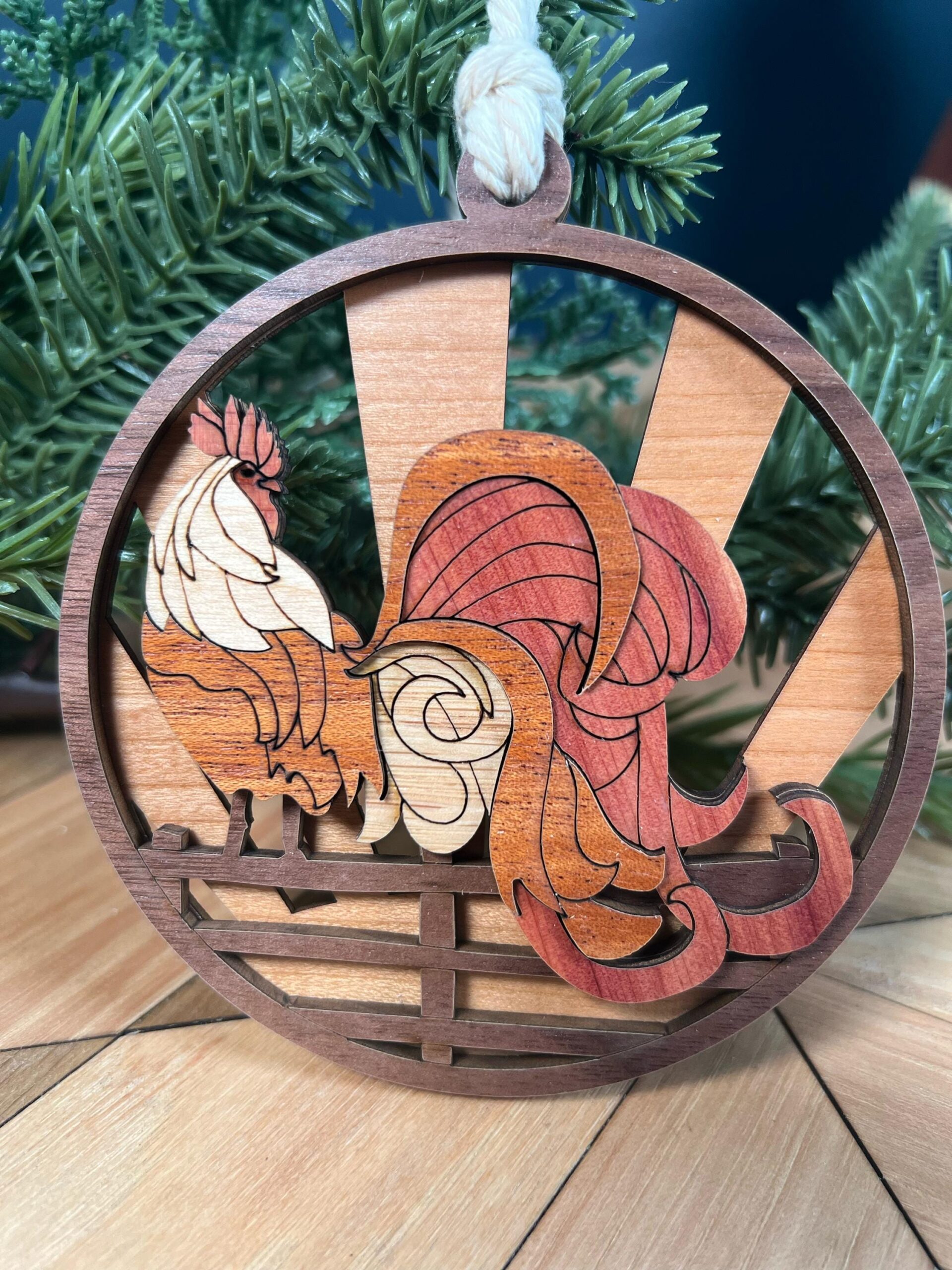 Handcrafted Wood Finish Christmas Ornament: Heirloom Keepsake - Image 6