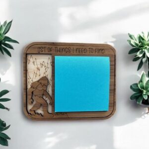 Personalized Sticky Note Holder, Custom Teacher Appreciation Gift, Mythical Creatures Fans, Stocking Stuffer for Co-workers, Secret Santa