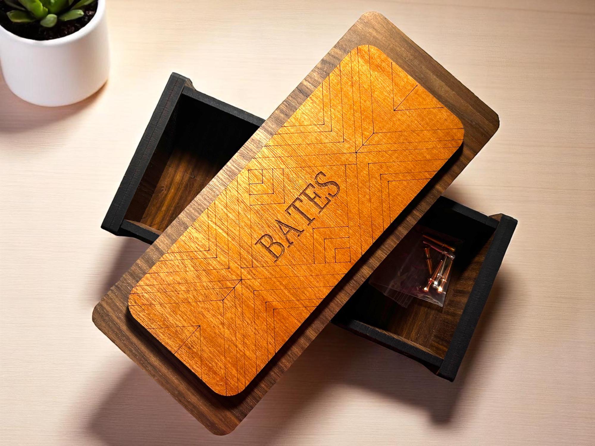 Personalized Wooden Travel Cribbage Board with Card & Peg Storage – Custom Engraved Portable Game for Road Trips, Cabins, Groomsmen Gifts - Image 8