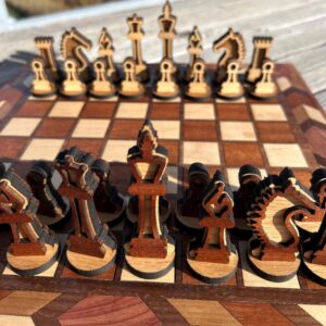 Handcrafted Wooden Chess Set – Heirloom Family Game Board