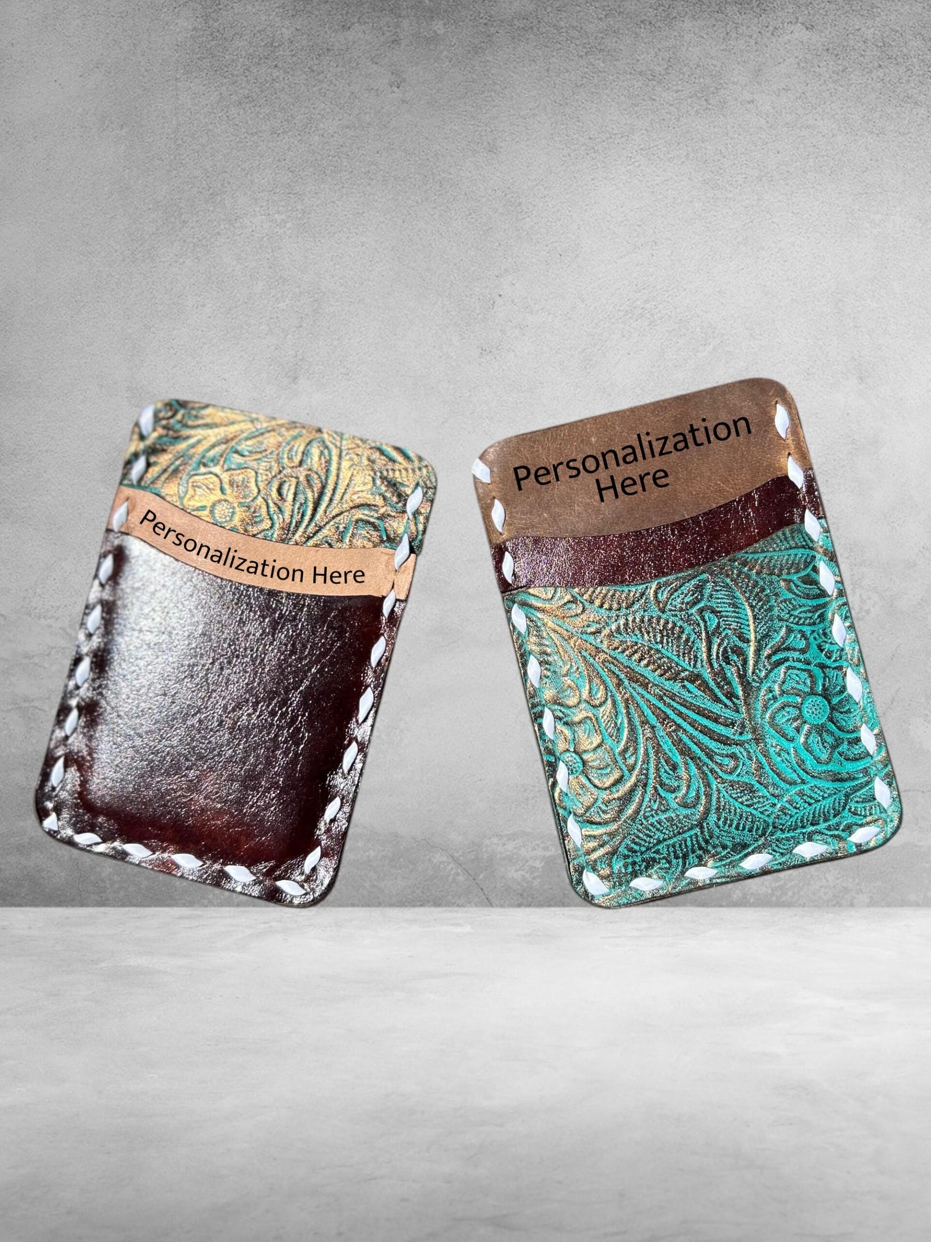 Slim Leather Wallet, Leather Pocket Wallet – Hand-Sewn, Slim Card Holder, Handmade card holder - Image 10