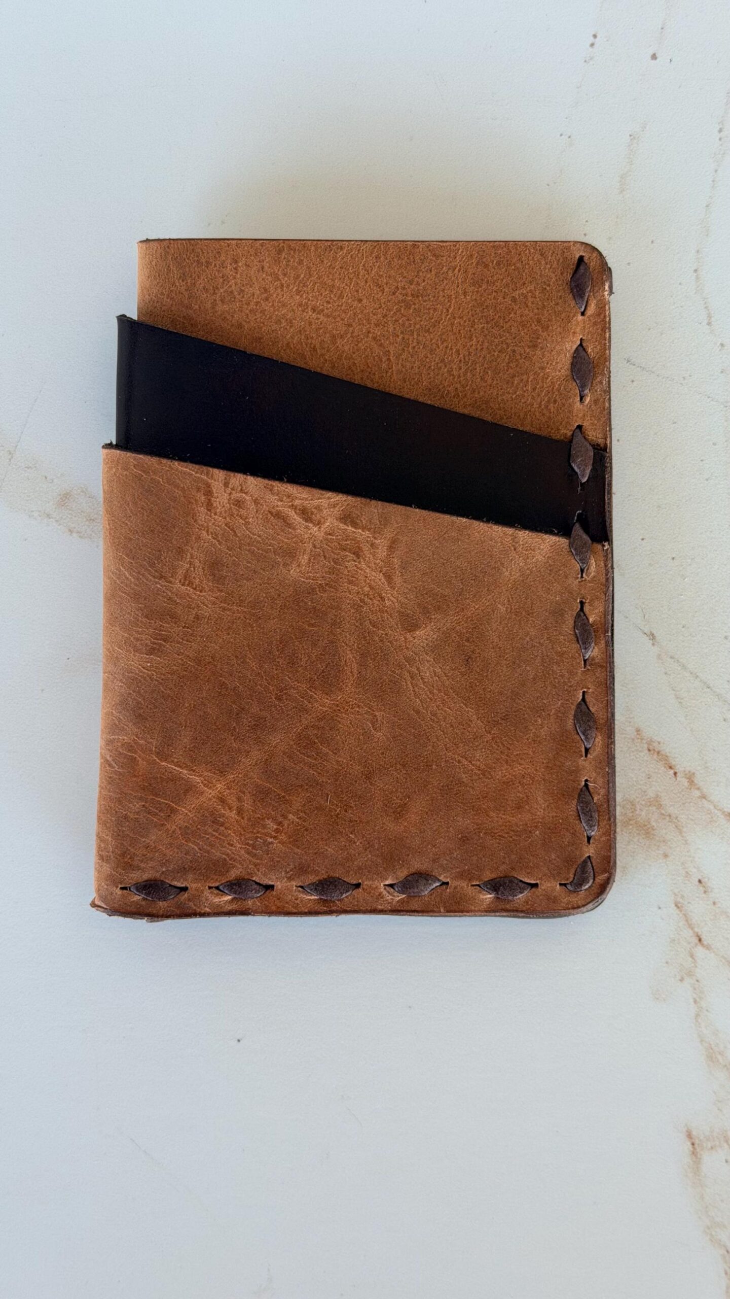 Personalized Slim Leather Wallet, Leather Pocket Wallet – Hand-Sewn, Leather Card Holder, Credit card holder - Image 8