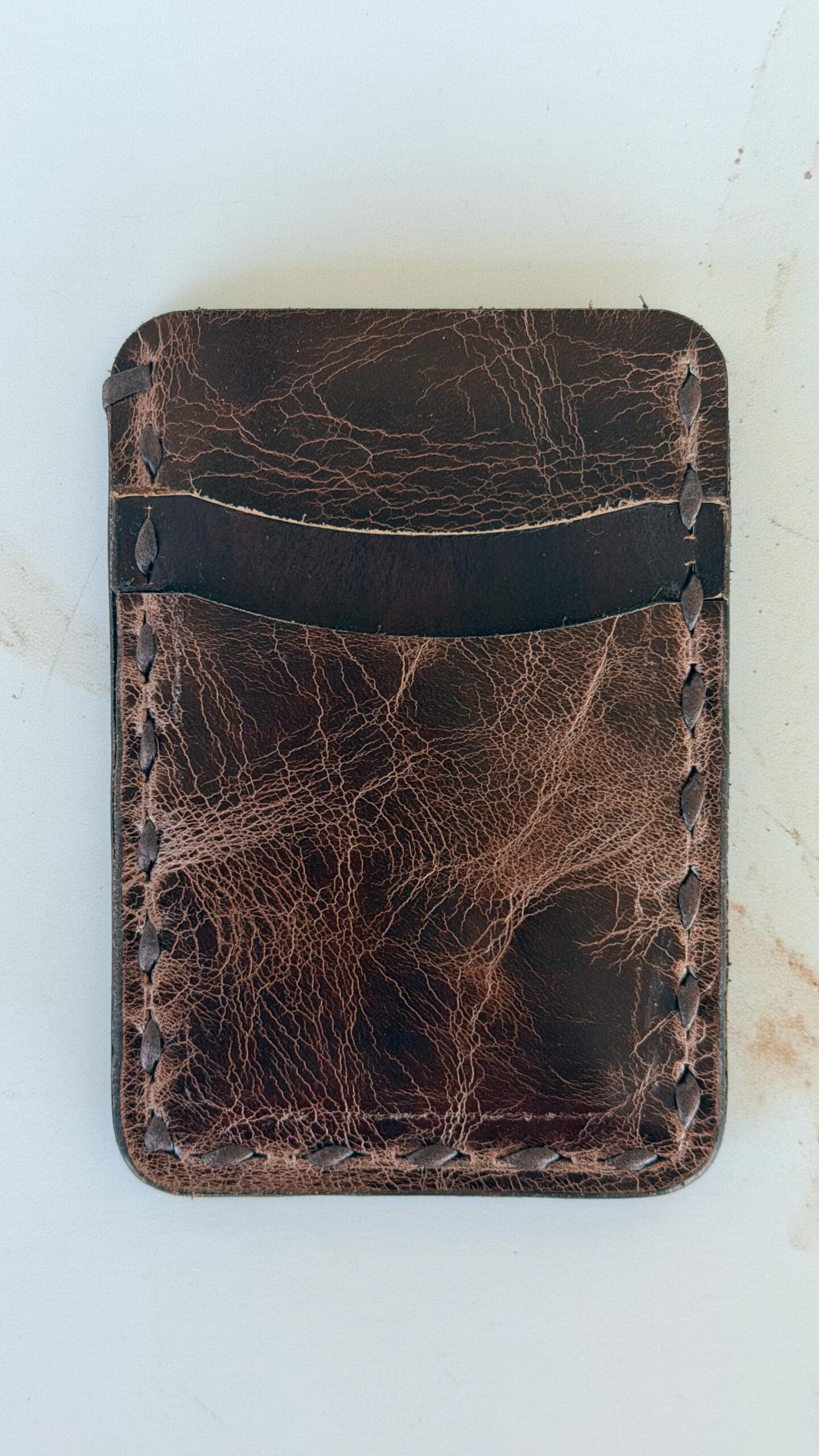 Personalized Slim Leather Wallet, Leather Pocket Wallet – Hand-Sewn, Leather Card Holder, Credit card holder - Image 10
