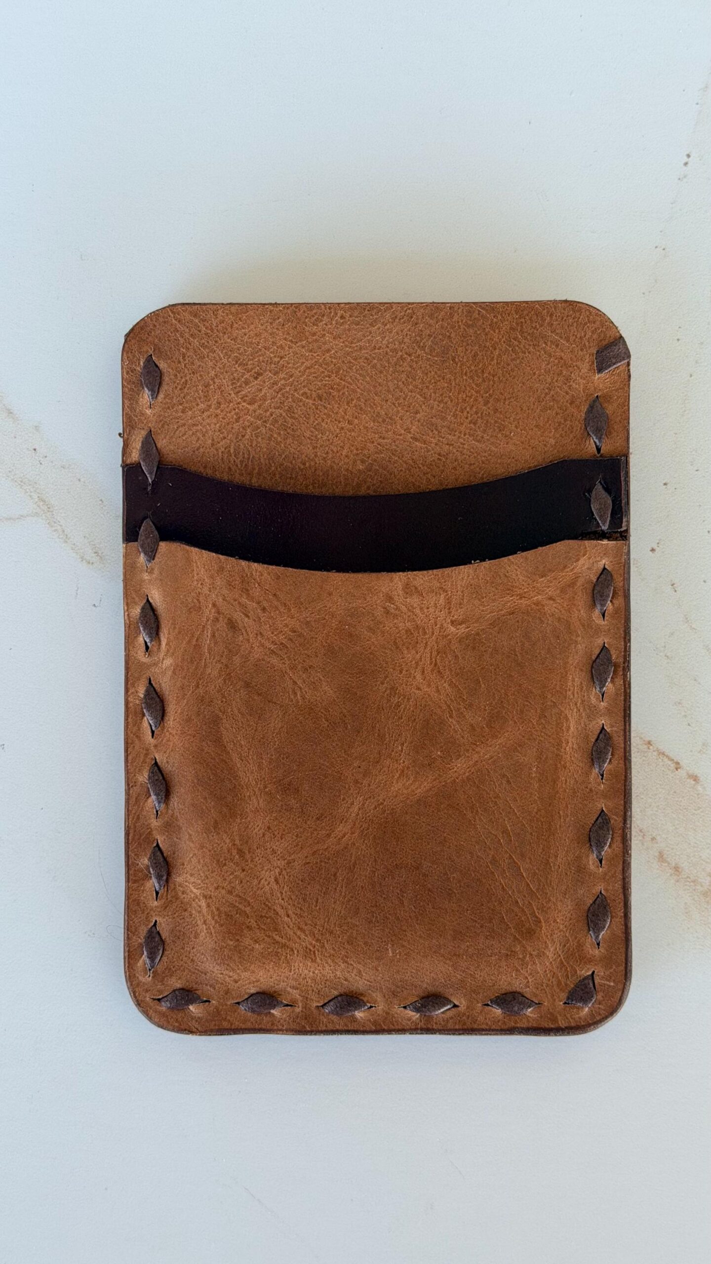 Personalized Slim Leather Wallet, Leather Pocket Wallet – Hand-Sewn, Leather Card Holder, Credit card holder - Image 12