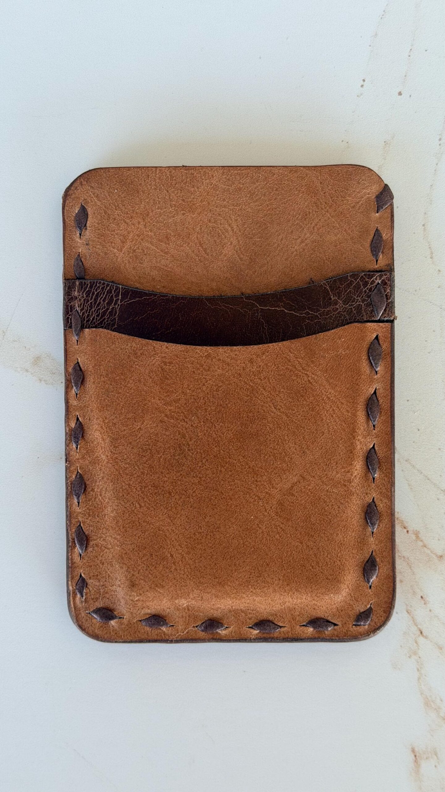 Personalized Slim Leather Wallet, Leather Pocket Wallet – Hand-Sewn, Leather Card Holder, Credit card holder - Image 11