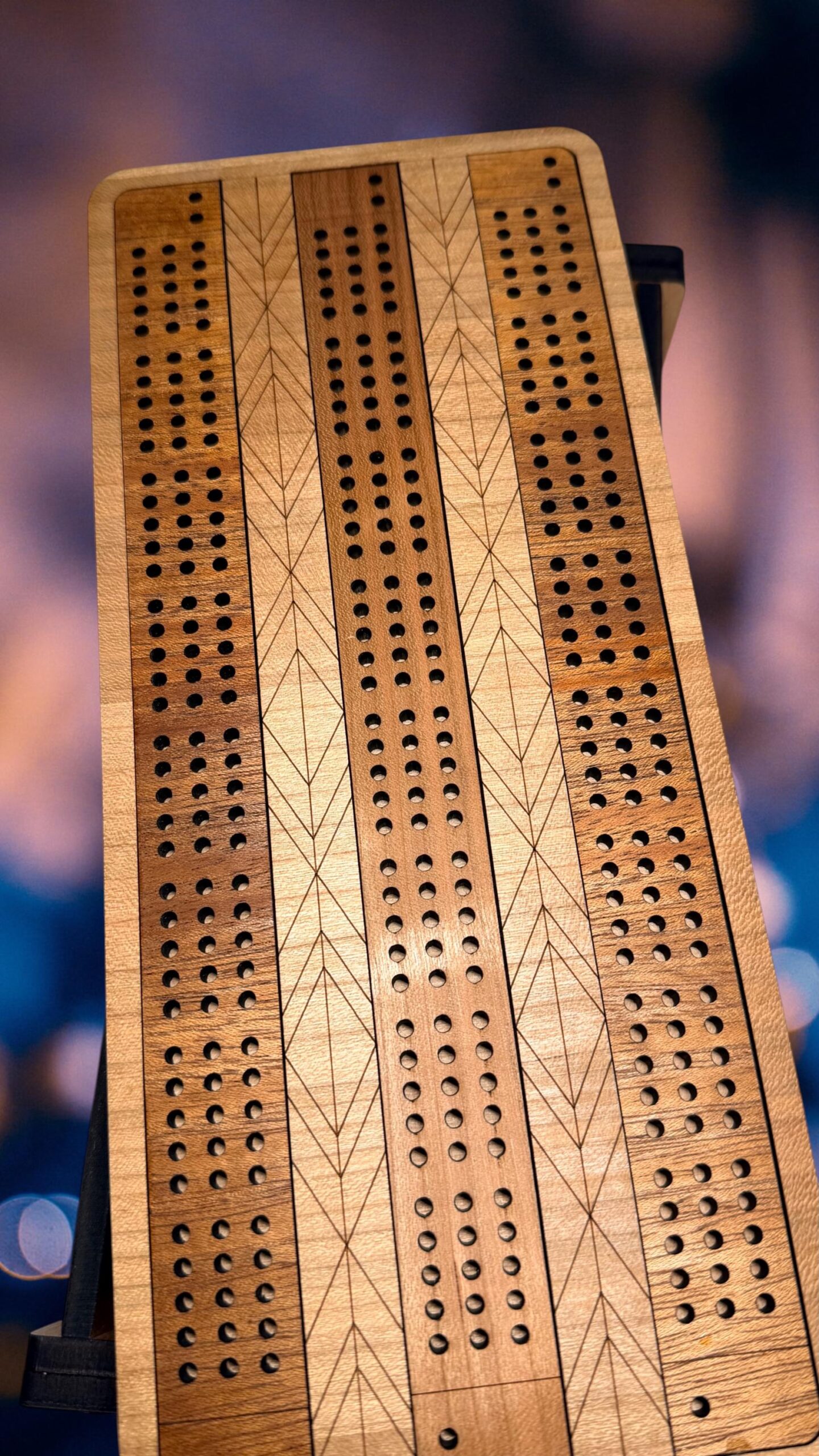 Personalized Wooden Travel Cribbage Board with Card & Peg Storage – Custom Engraved Portable Game for Road Trips, Cabins, Groomsmen Gifts - Image 13