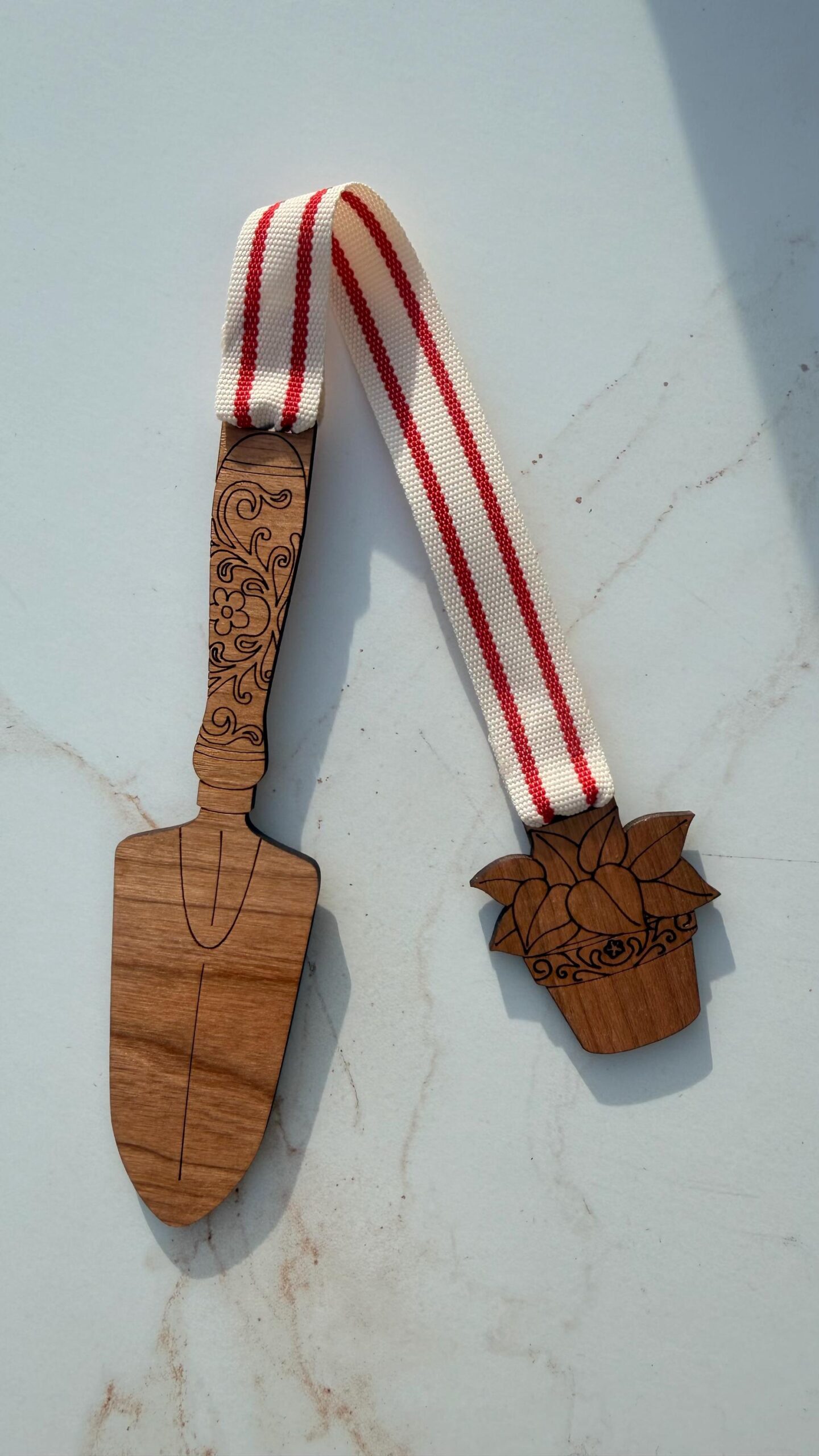Wooden Engraved Bookmark with Charm | Handmade Book Lover Gift | Unique Wood Bookmark | Gift for Readers | Hobbies Bookmark with Ribbon - Image 2