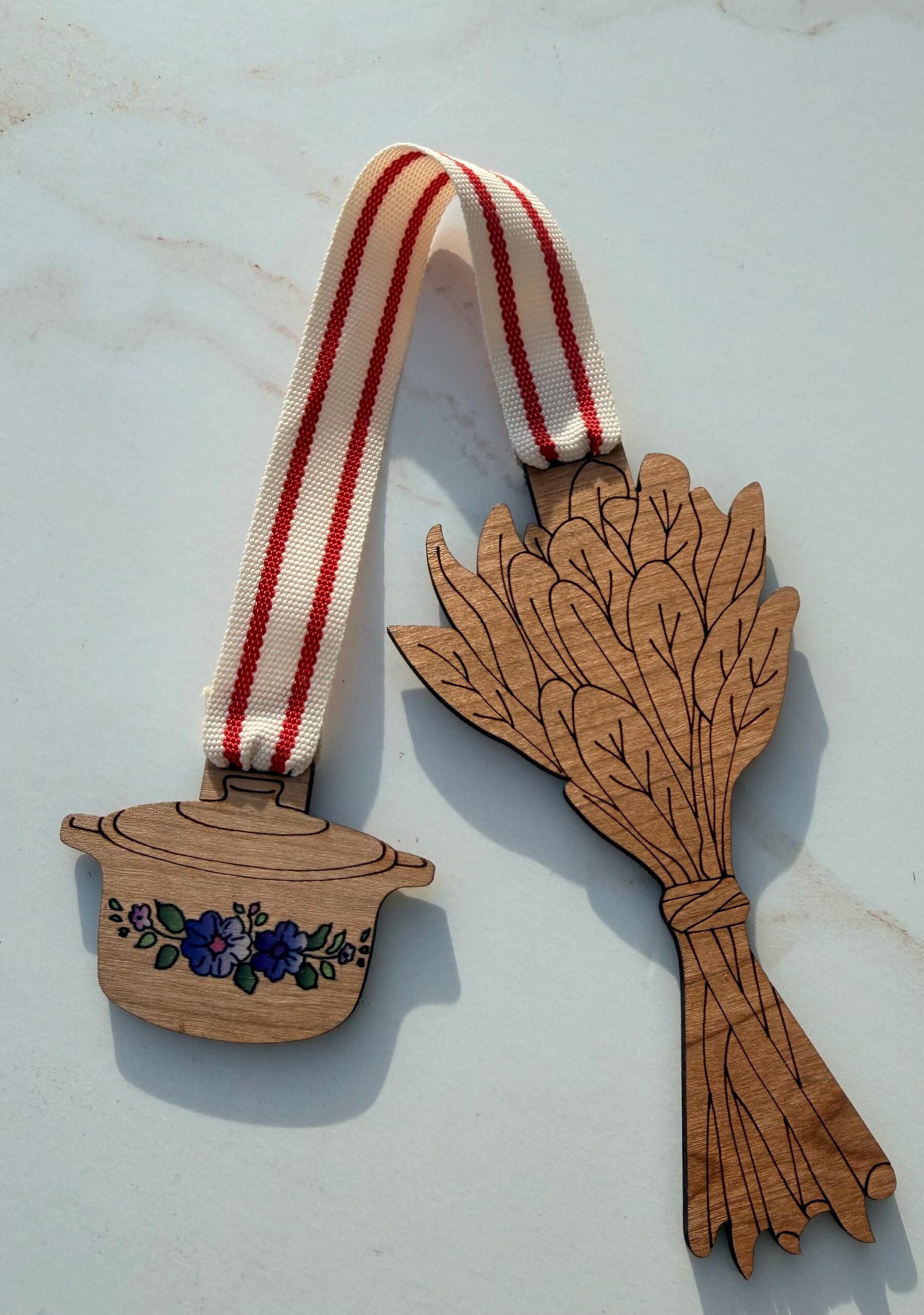 Wooden Engraved Bookmark with Charm | Handmade Book Lover Gift | Unique Wood Bookmark | Gift for Readers | Hobbies Bookmark with Ribbon - Image 7